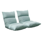 SOGA 2X Lounge Floor Recliner Adjustable Lazy Sofa Bed Folding Game Chair Mint Green $ 183.50