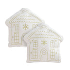 SOGA 2X 45cm Festive White Christmas House Shaped Holiday Throw Pillow $ 129.50