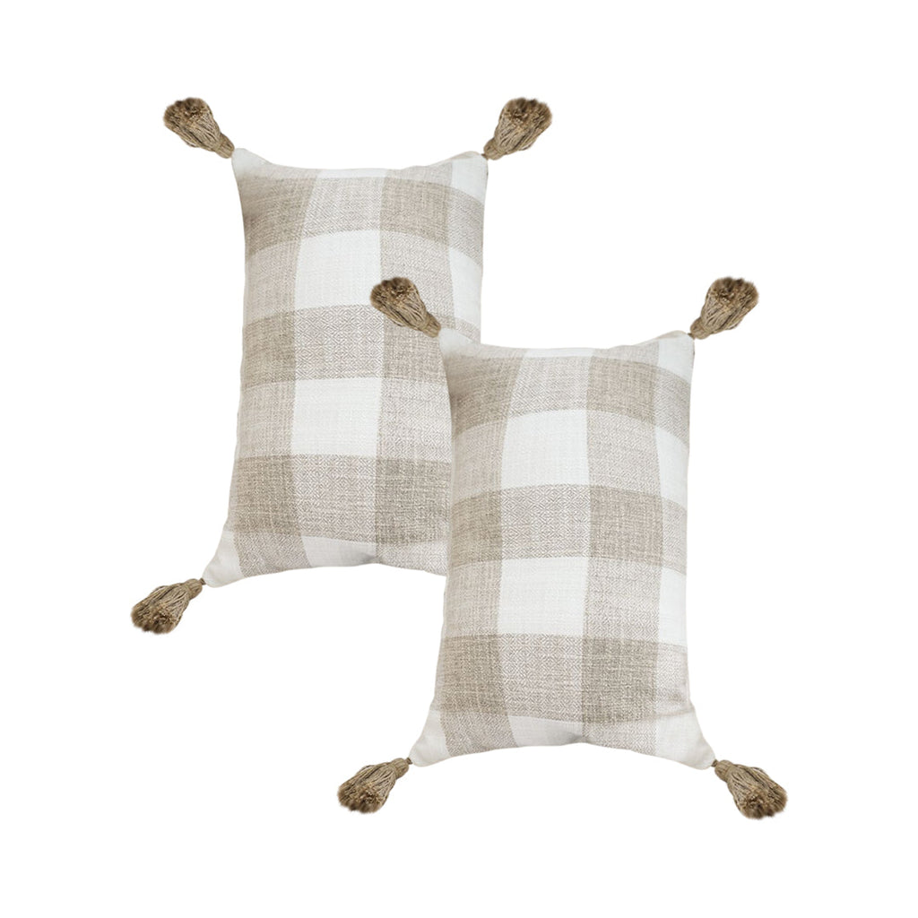 SOGA 2X 30CM Pillow Lumbar Cover Decorative Plaid Farmhouse Cushion Throw Pillow $ 107.90