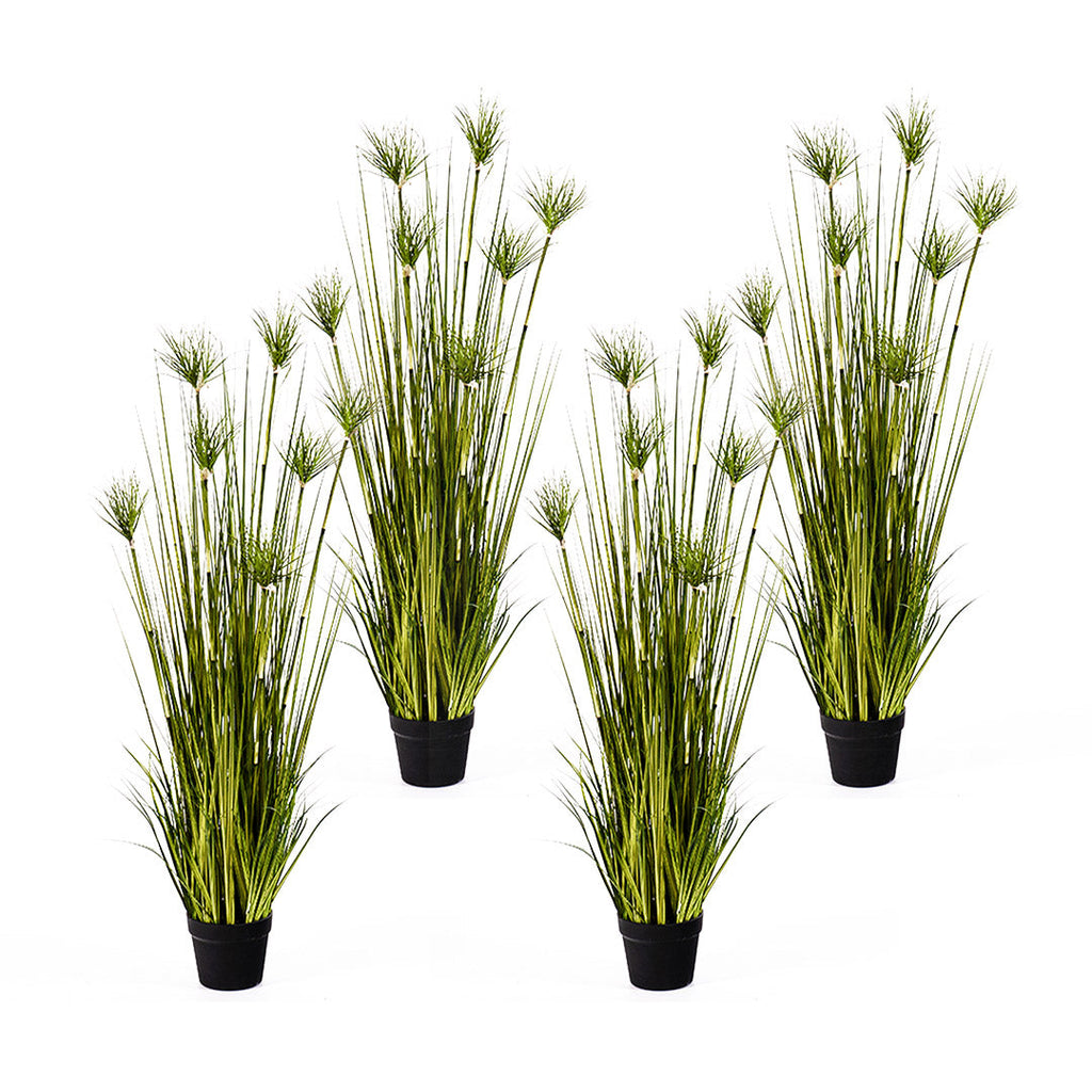 SOGA 4X 150cm Cyperus Papyrus Plant Tree Artificial Green Grass, Home Or Office Indoor Greenery Accent $ 759.90