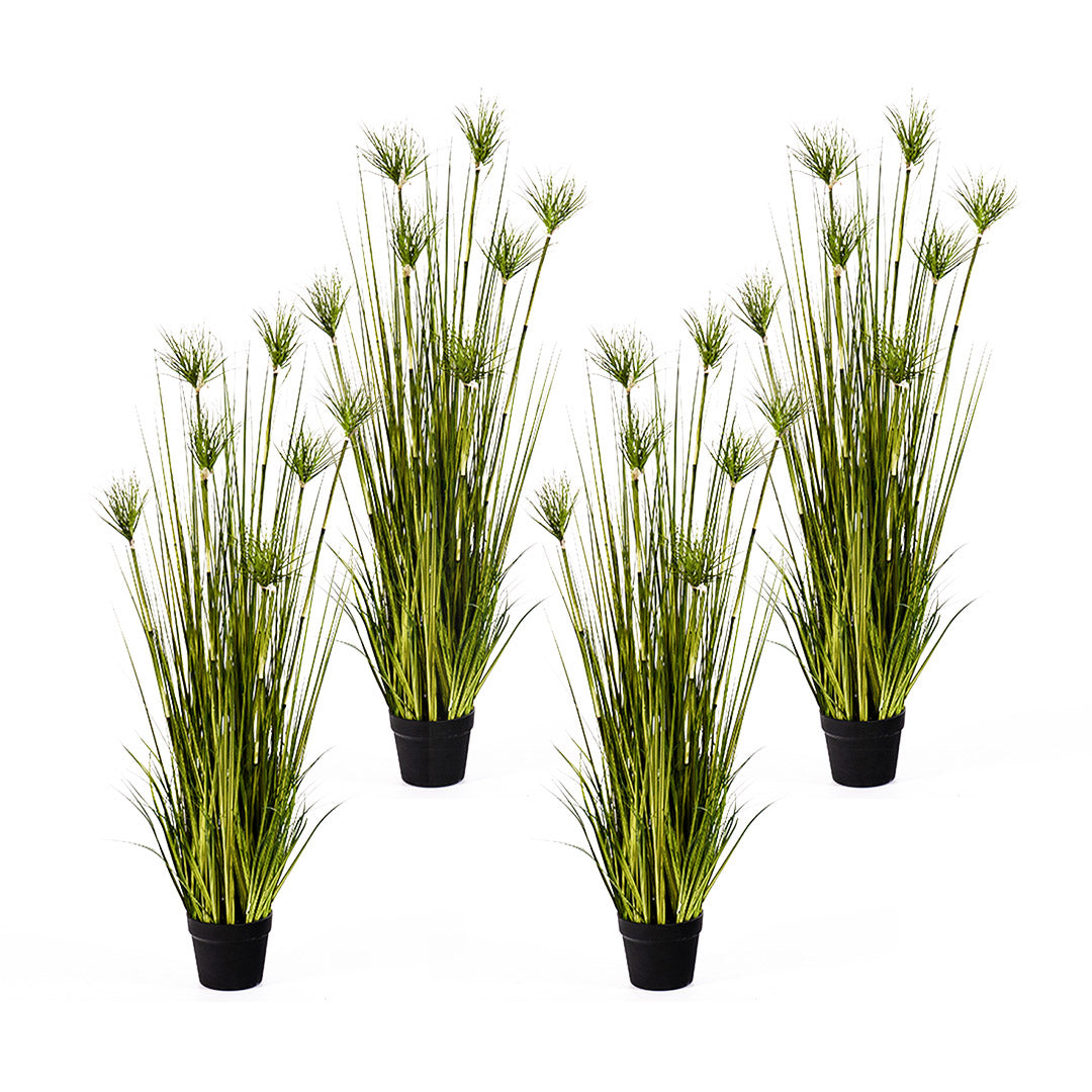 SOGA 4X 150cm Cyperus Papyrus Plant Tree Artificial Green Grass, Home Or Office Indoor Greenery Accent $ 759.90