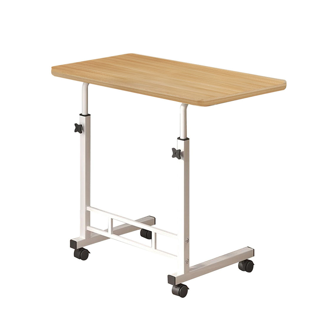 SOGA 40x80cm Walnut Bedside Table Movable Bedroom Desk Student Computer Table $ 74.50