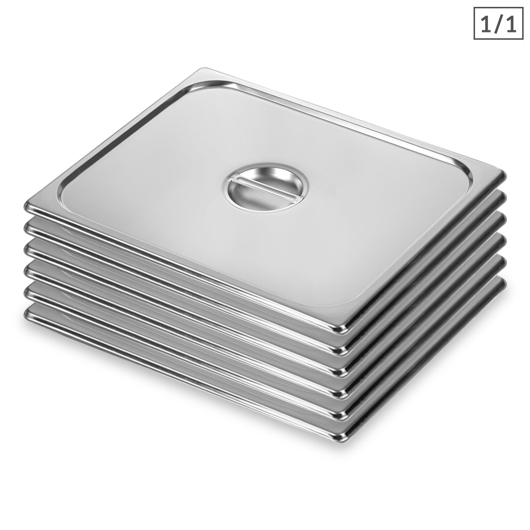 SOGA 6X Gastronorm GN Pan Lid Full Size 1/1 Stainless Steel Tray Top Cover $ 111.50