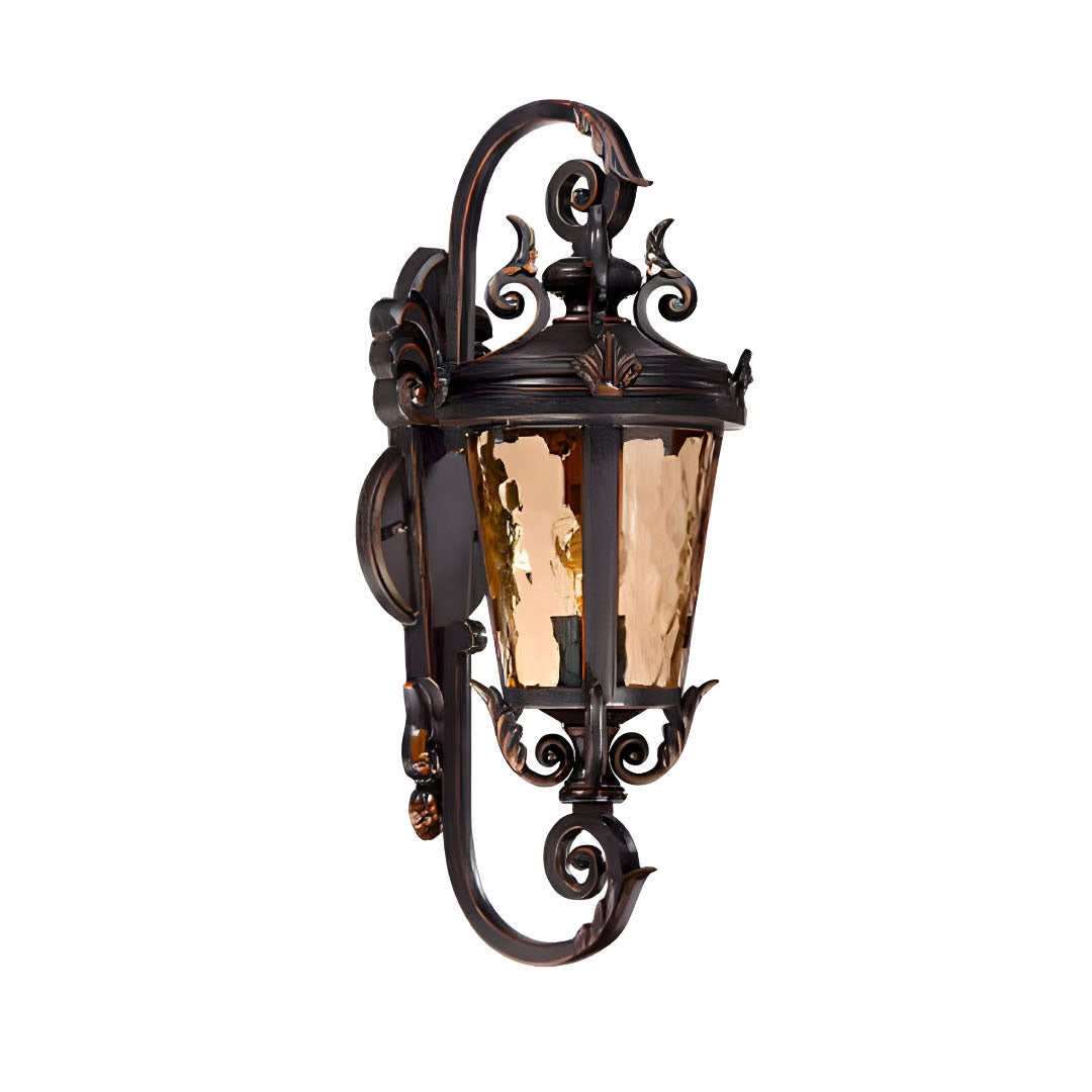 Vintage Lantern 70cm Aluminum & Glass Wall Light Classic Lantern Design Elegant Outdoor Antique Inspired Wall Lamp $ 611.50