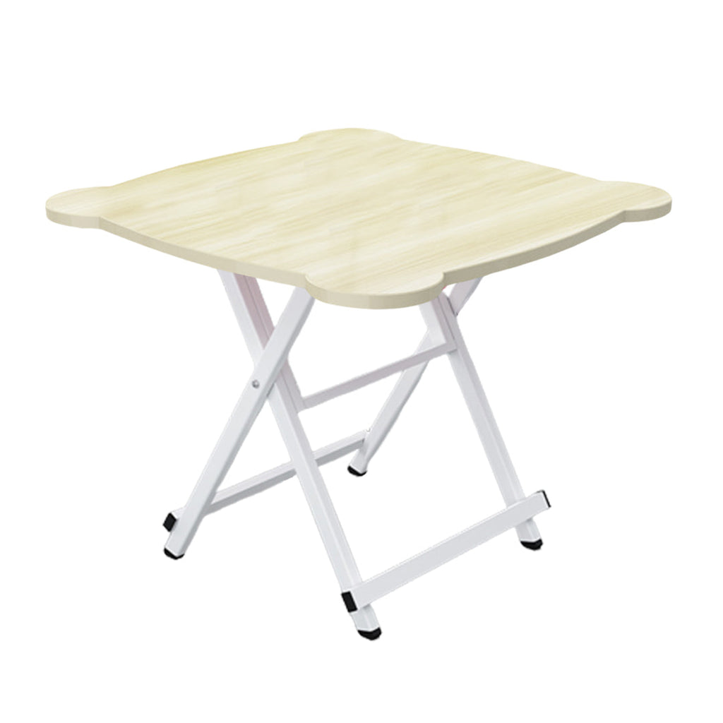 SOGA Light Wood Minimalist Cat Ear Folding Table Indoor Outdoor Portable Stall Desk Home Decor $ 66.90