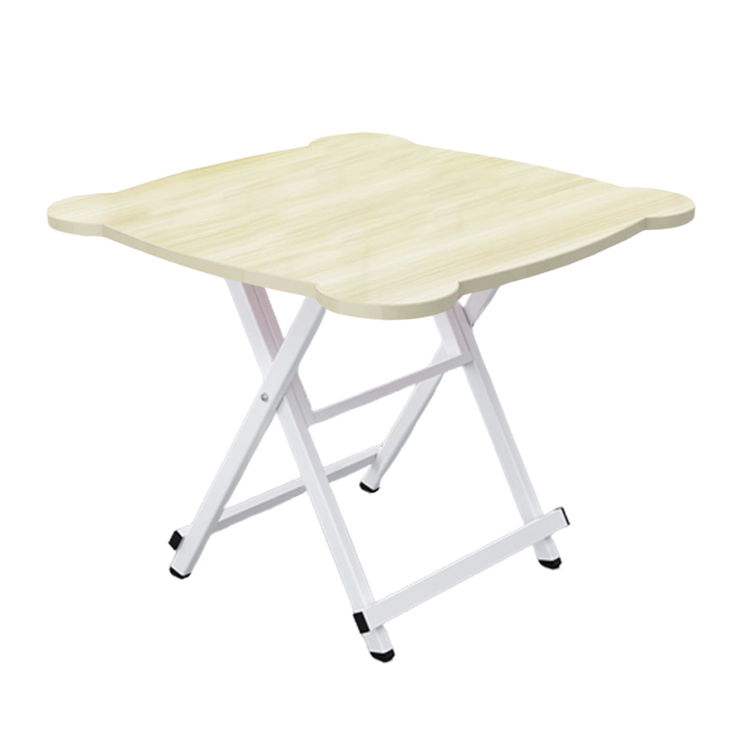 SOGA Light Wood Minimalist Cat Ear Folding Table Indoor Outdoor Portable Stall Desk Home Decor $ 66.90