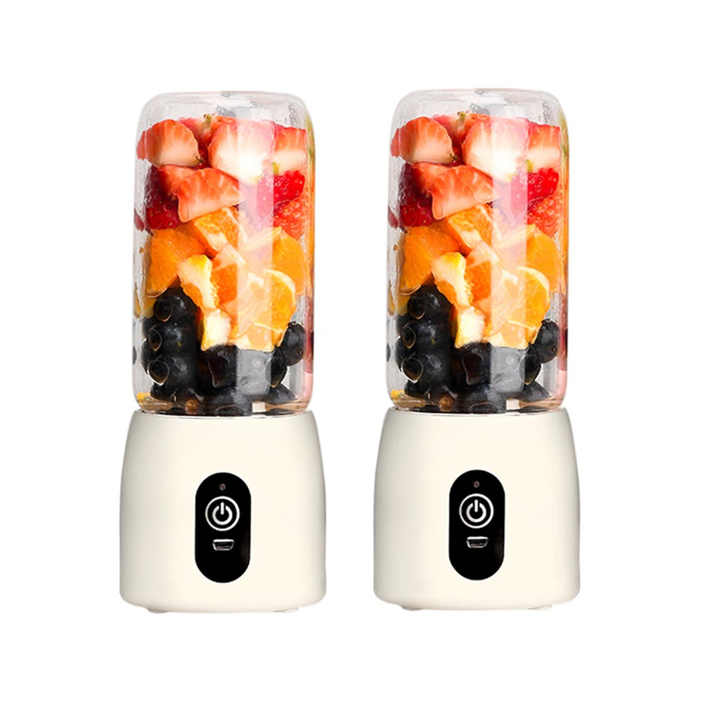 SOGA 2X Portable Mini USB Rechargeable Handheld Juice Extractor Fruit Mixer Juicer White $ 92.90
