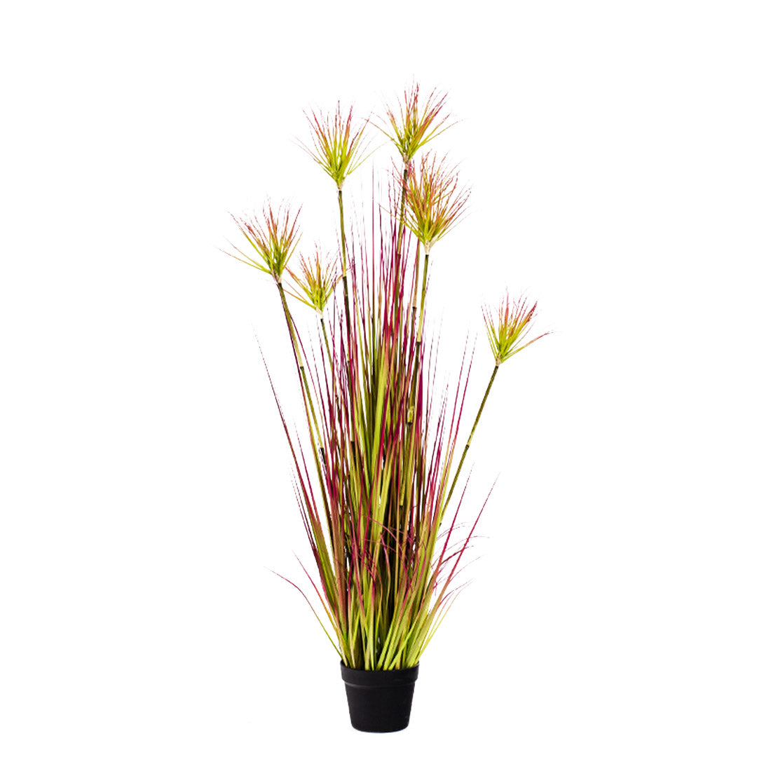 SOGA 120cm Purple-Red Artificial Indoor Potted Papyrus Plant Tree Fake Simulation Decorative $ 166.90