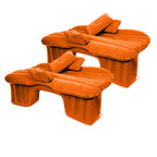SOGA 2X Inflatable Car Mattress Portable Travel Camping Air Bed Rest Sleeping Bed Orange $ 129.50