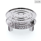 SOGA 2x 34cm Stainless Steel Steamer Insert Stock Pot Steaming Rack Stockpot Tray $ 83.50