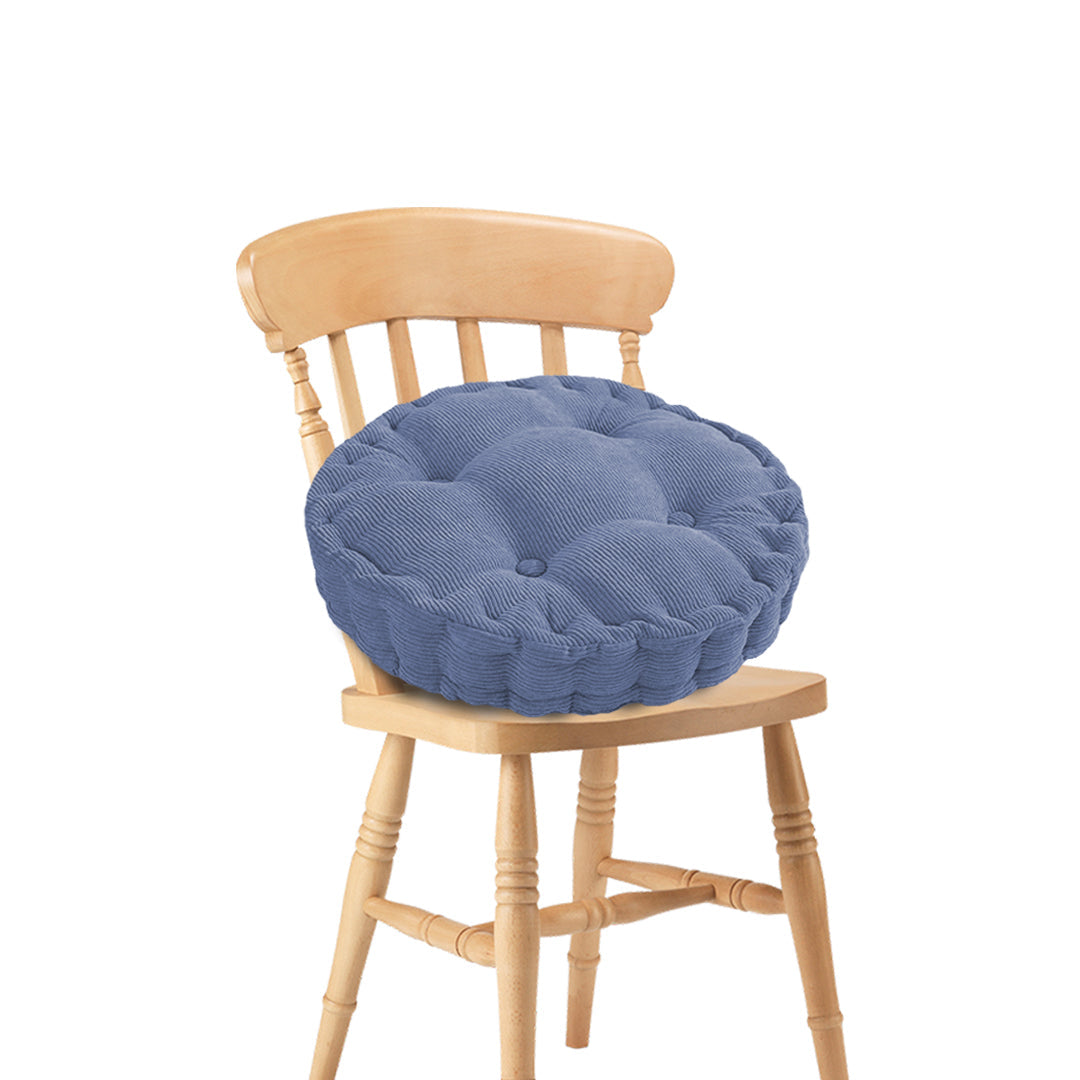 SOGA Blue Round Cushion Soft Leaning Plush Backrest Throw Seat Pillow Home Office Decor $ 22.50