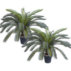 SOGA 2X 125cm Artificial Indoor Cycas Revoluta Cycad Sago Palm Fake Decoration Tree Pot Plant $ 452.90