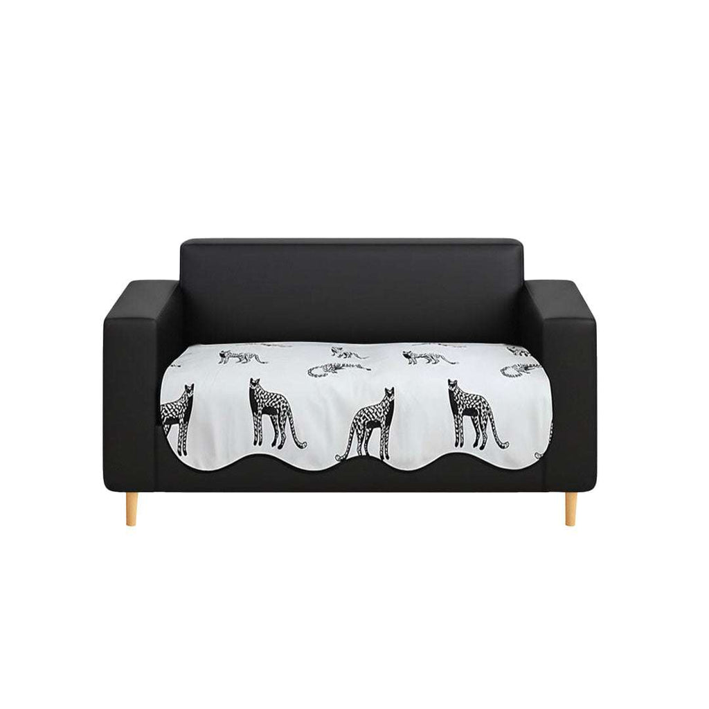 SOGA Two-Seater White Leopard Print 90x160cm Throw Blanket Sofa Cover $ 93