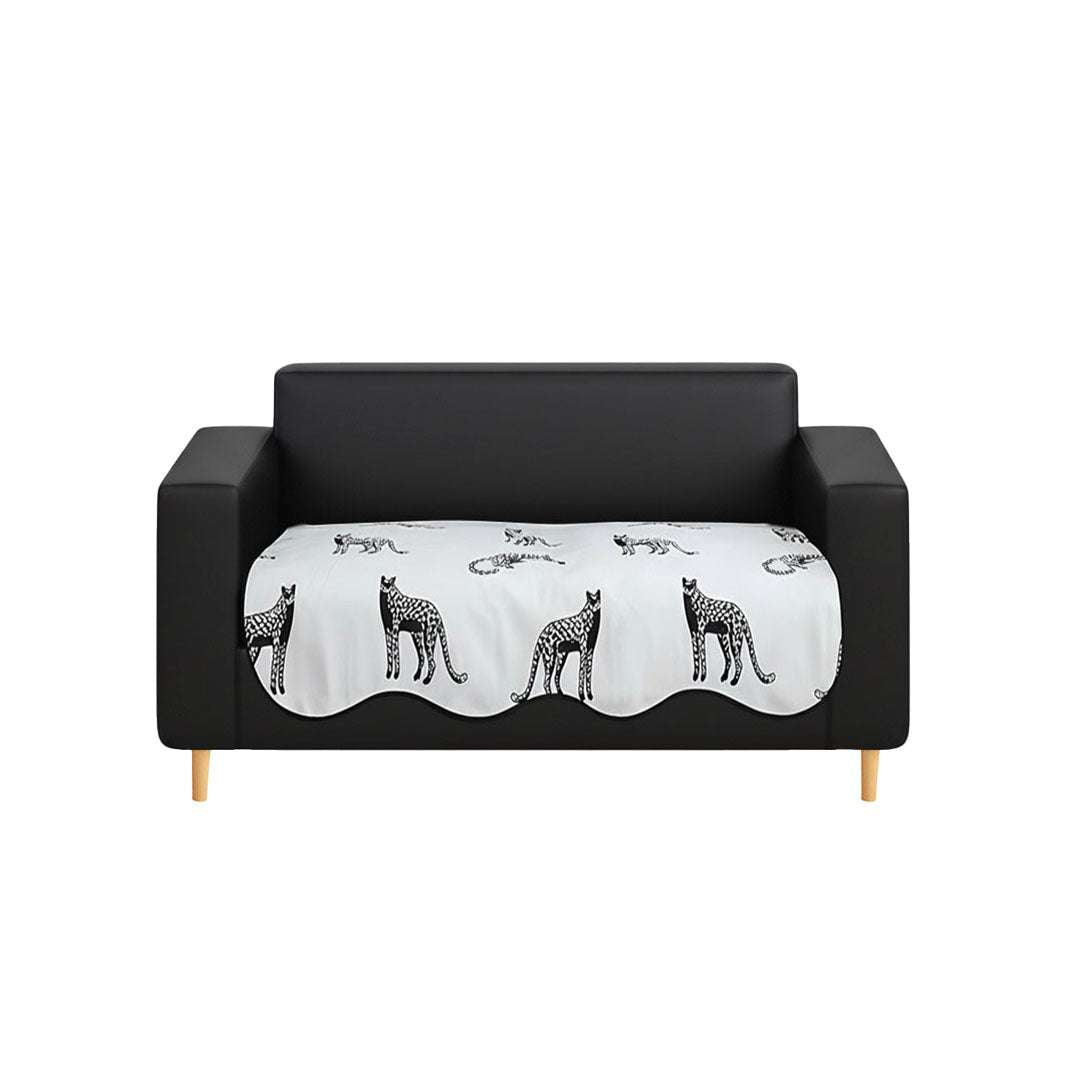 SOGA Two-Seater White Leopard Print 90x160cm Throw Blanket Sofa Cover $ 93