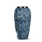 SOGA 35x17cm Blue with White Mini Floral Large Ceramic Flower Vase Elegant Living Room Home Decor $ 99.90