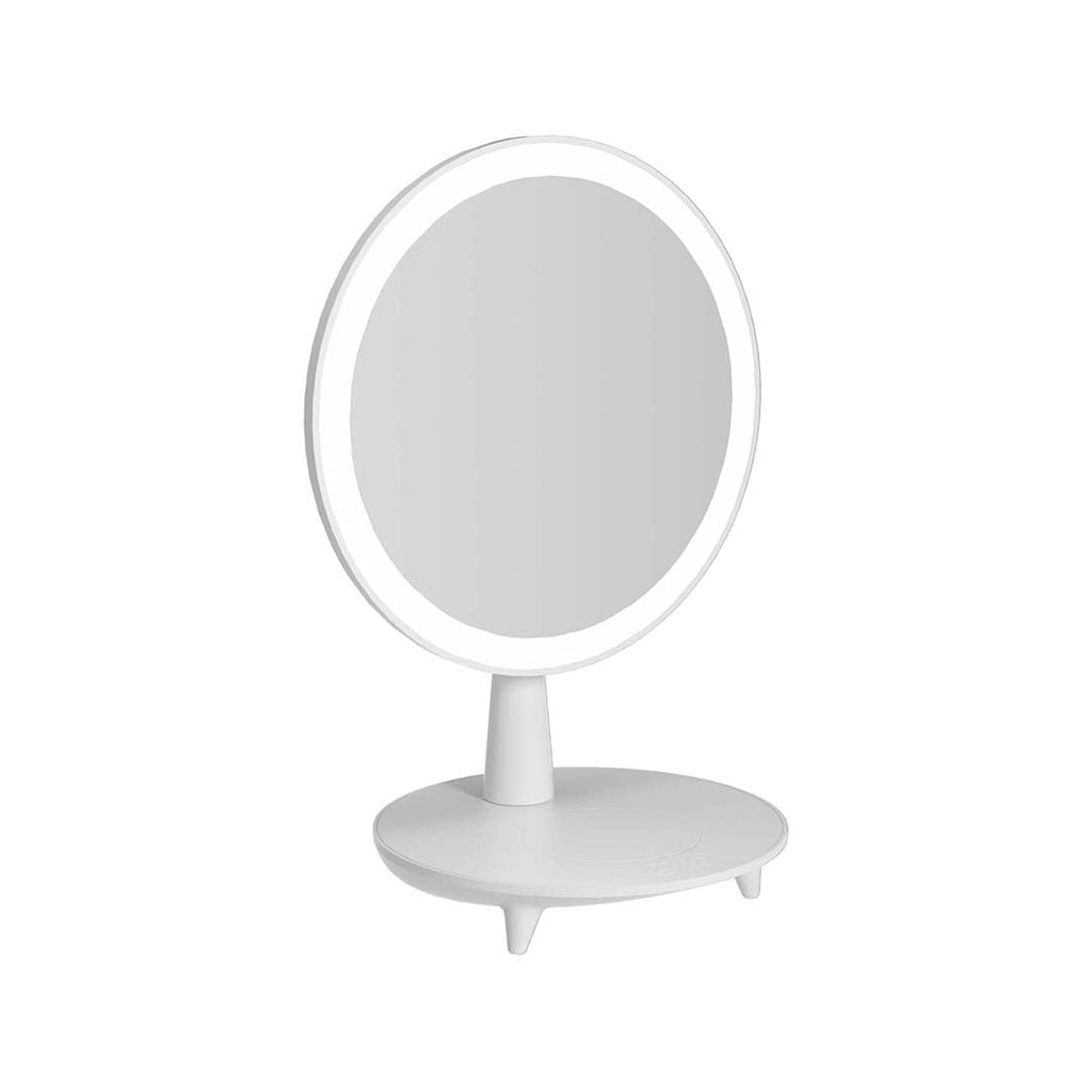 SOGA Round White Rechargeable LED Light Makeup Mirror Tabletop Vanity Home Decor $ 44.50
