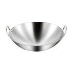 SOGA 43cm Stainless Steel Kitchen Cooking Wok with 2 Sturdy Handles $ 68.90