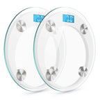 SOGA 2x 180kg Digital Fitness Weight Bathroom Gym Body Glass LCD Electronic Scales White $ 60.90