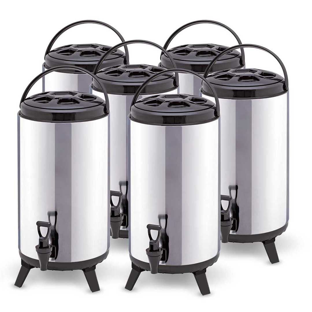 SOGA 6X 16L Portable Insulated Cold/Heat Coffee Tea Beer Barrel Brew Pot With Dispenser $ 561.50