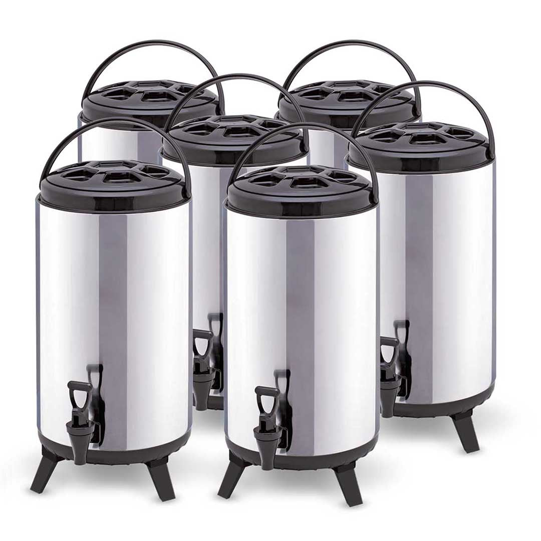 SOGA 6X 14L Portable Insulated Cold/Heat Coffee Tea Beer Barrel Brew Pot With Dispenser $ 530.90