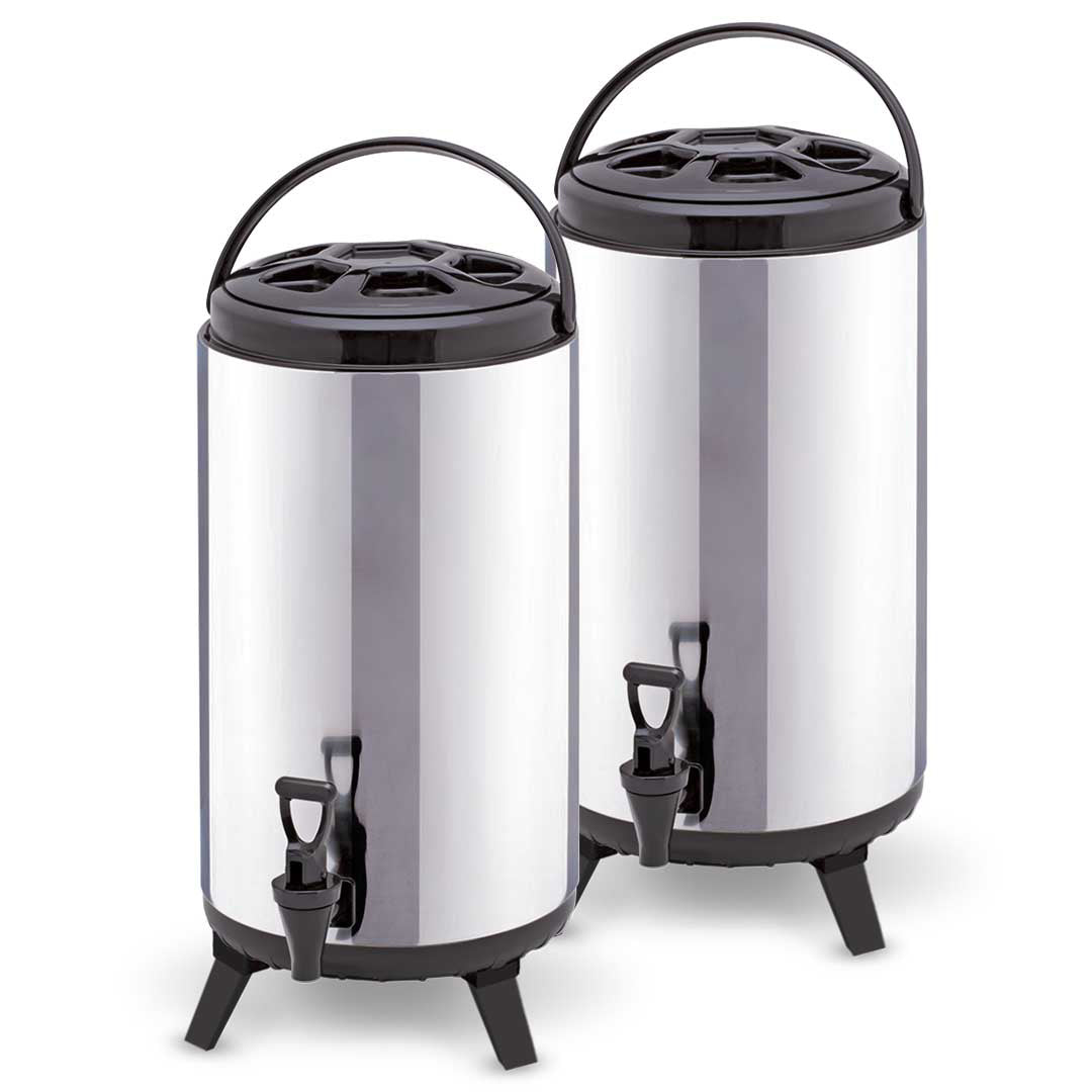 SOGA 2X 18L Portable Insulated Cold/Heat Coffee Tea Beer Barrel Brew Pot With Dispenser $ 209.50