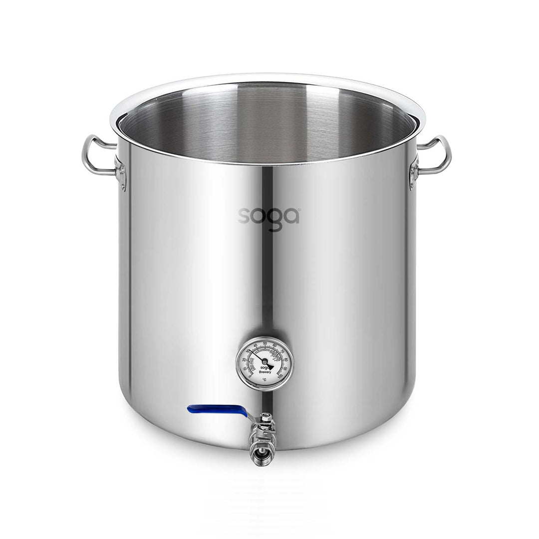 SOGA Stainless Steel 33L No Lid Brewery Pot With Beer Valve 35*35cm $ 232.50