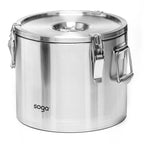 SOGA 20L 304 Stainless Steel Insulated Food Carrier Warmer Container $ 222.50