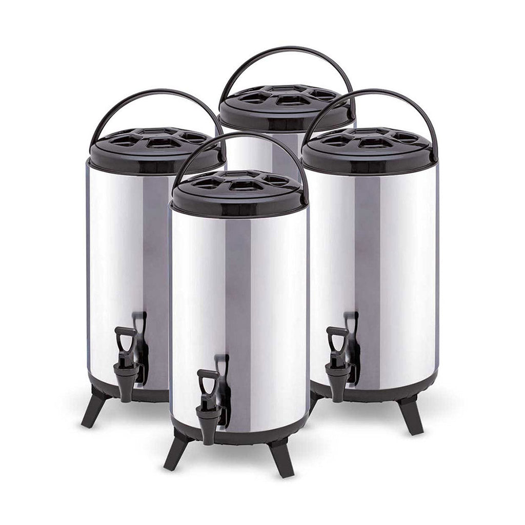 SOGA 4 x 8L Portable Insulated Cold/Heat Coffee Tea Beer Barrel Brew Pot With Dispenser $ 249.90