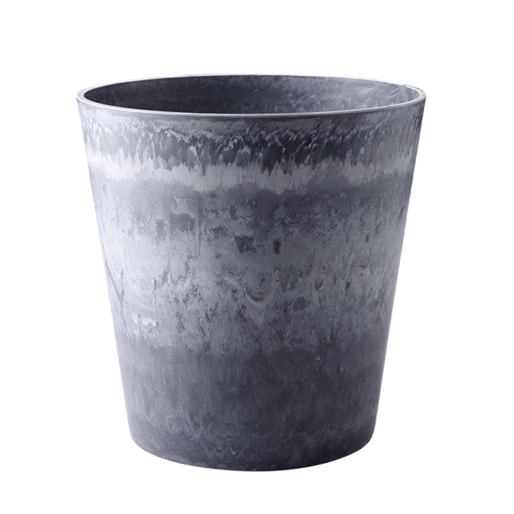 SOGA 37cm Weathered Grey Round Resin Plant Flower Pot in Cement Pattern Planter Cachepot for Indoor Home Office $ 88.90