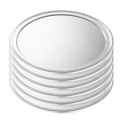 SOGA 6X 12-inch Round Aluminum Steel Pizza Tray Home Oven Baking Plate Pan