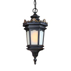 Vintage Lamp 54.5cm Elegant Aluminum & Glass Lantern Chandelier Classic Hanging Light Fixture Antique Style $ 533.50