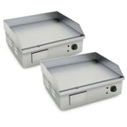 SOGA 2X Electric Stainless Steel Flat Griddle Grill BBQ Hot Plate 2200W $ 969.90