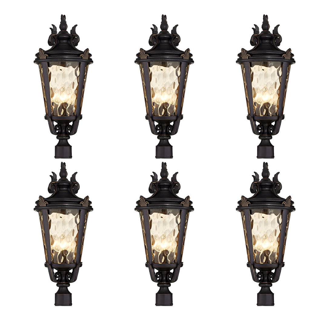 Vintage Lantern 6X 63.5cm Outdoor Post Lantern Light Classic Charm Elegant Patio Antique Inspired Outdoor Lighting $ 3254.50
