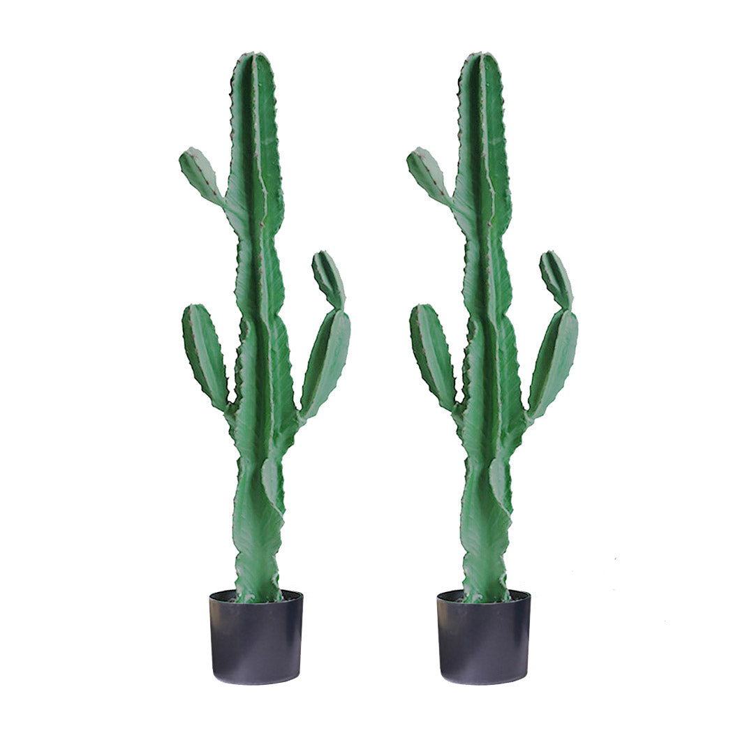 SOGA 2X 120cm Green Artificial Indoor Cactus Tree Fake Plant Simulation Decorative 6 Heads $ 323.50