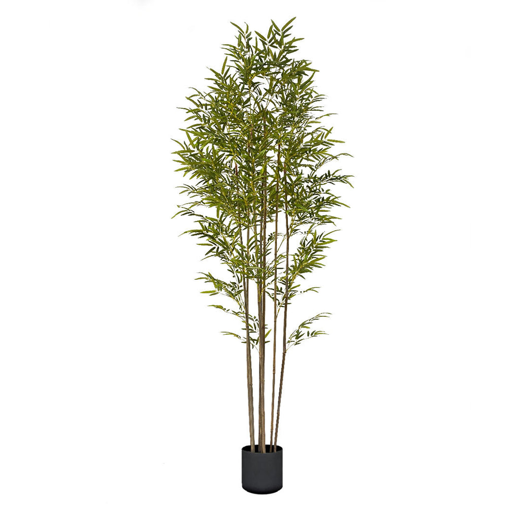 SOGA 240cm Lucky Bamboo Tree Bambusa Vulgaris Artificial Plant w/ 7 Branches Home Accent Decor $ 283.50