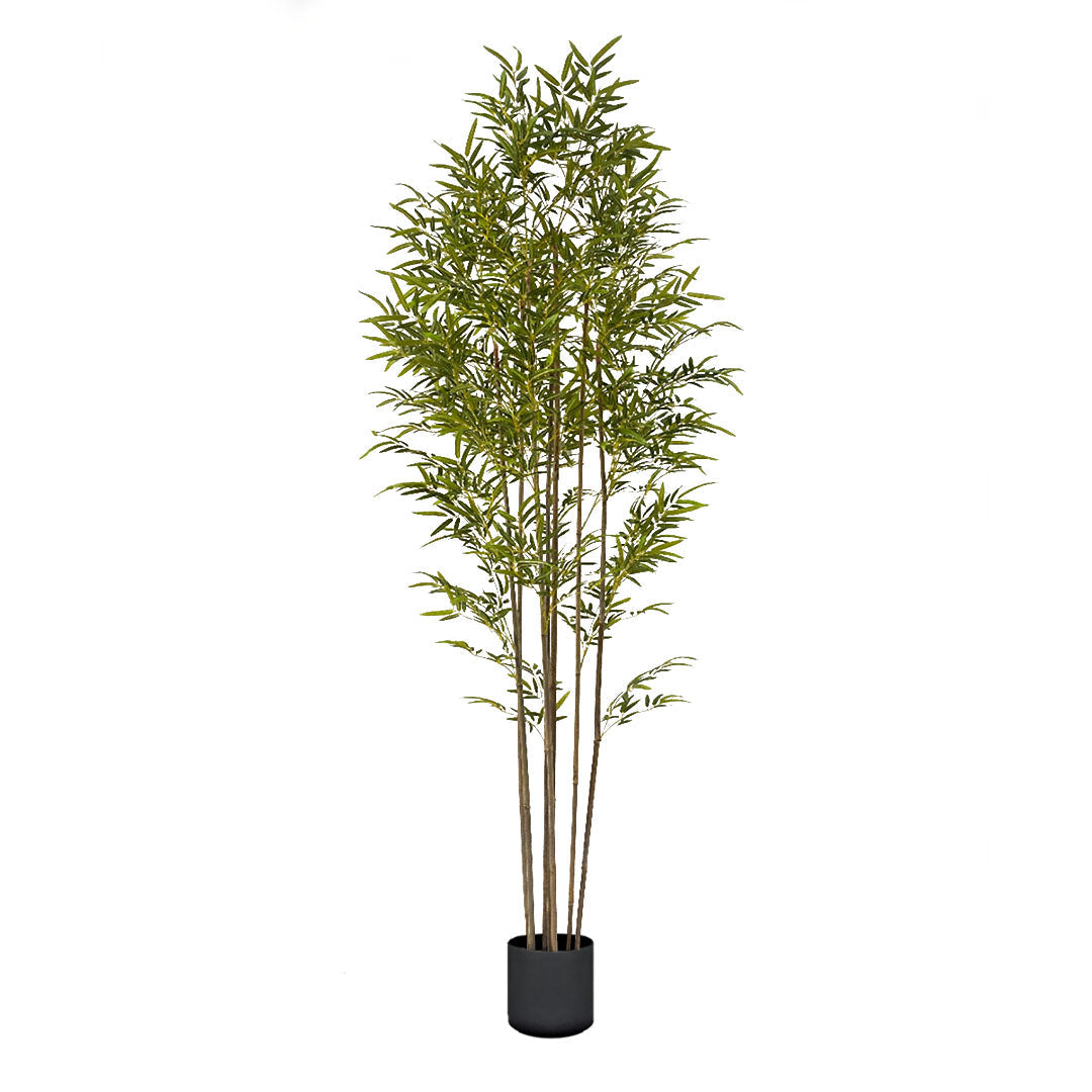SOGA 240cm Lucky Bamboo Tree Bambusa Vulgaris Artificial Plant w/ 7 Branches Home Accent Decor $ 283.50