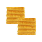 SOGA 2X Golden Corduroy Square Cushion Soft Leaning Plush Backrest Throw Seat Pillow $ 107.90