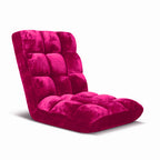 SOGA Floor Recliner Folding Lounge Sofa Futon Couch Folding Chair Cushion Red Burgundy $ 94.50