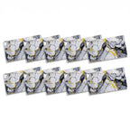 SOGA Peel & Stick Floor and Wall Tiles 30 x 60cm 10 Pack Blue Agate Faux Marble