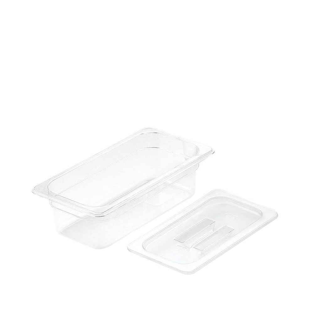 SOGA 100mm Clear Gastronorm GN Pan 1/3 Food Tray Storage with Lid $ 43.50