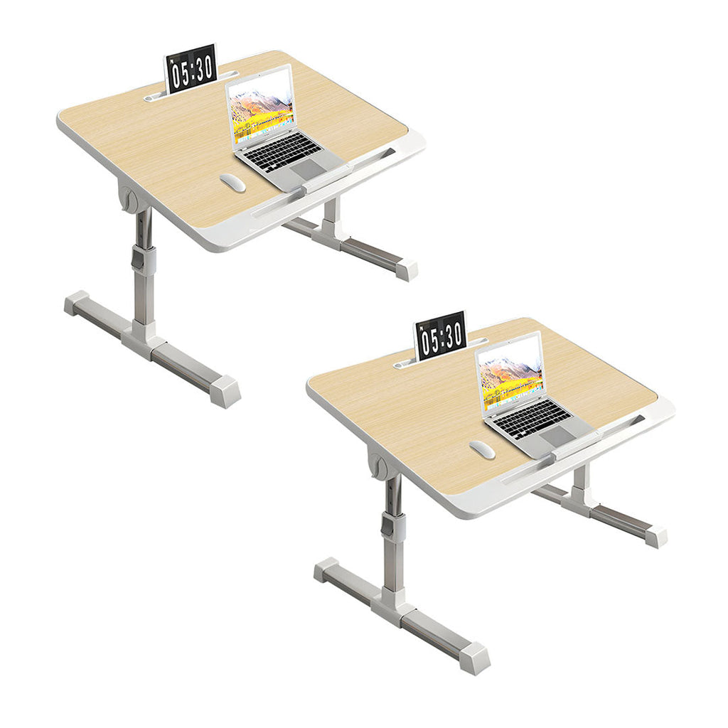 SOGA 2X 60X40cm Wood Small Laptop Bed Portable Foldable Study Table Adjustable $ 151.50