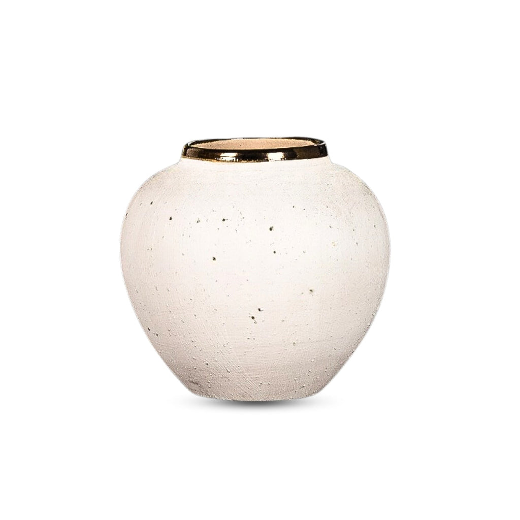 SOGA 21x22cm Plain White Small Ceramic Flower Vase Elegant Living Room Home Decor $ 77.90