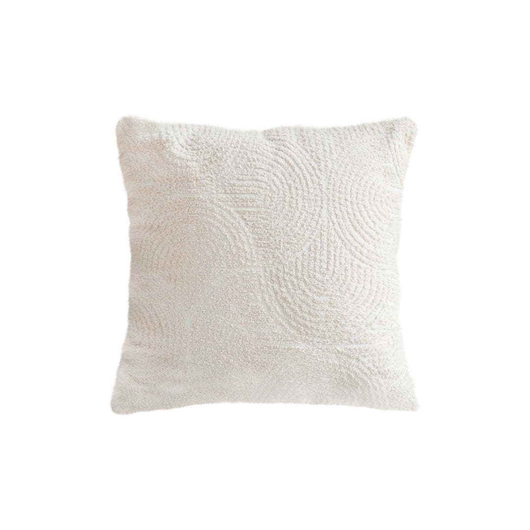 SOGA 45cm Beige Internet Celebrity 3D Arched Raised Pattern Throw Pillow $ 46.90