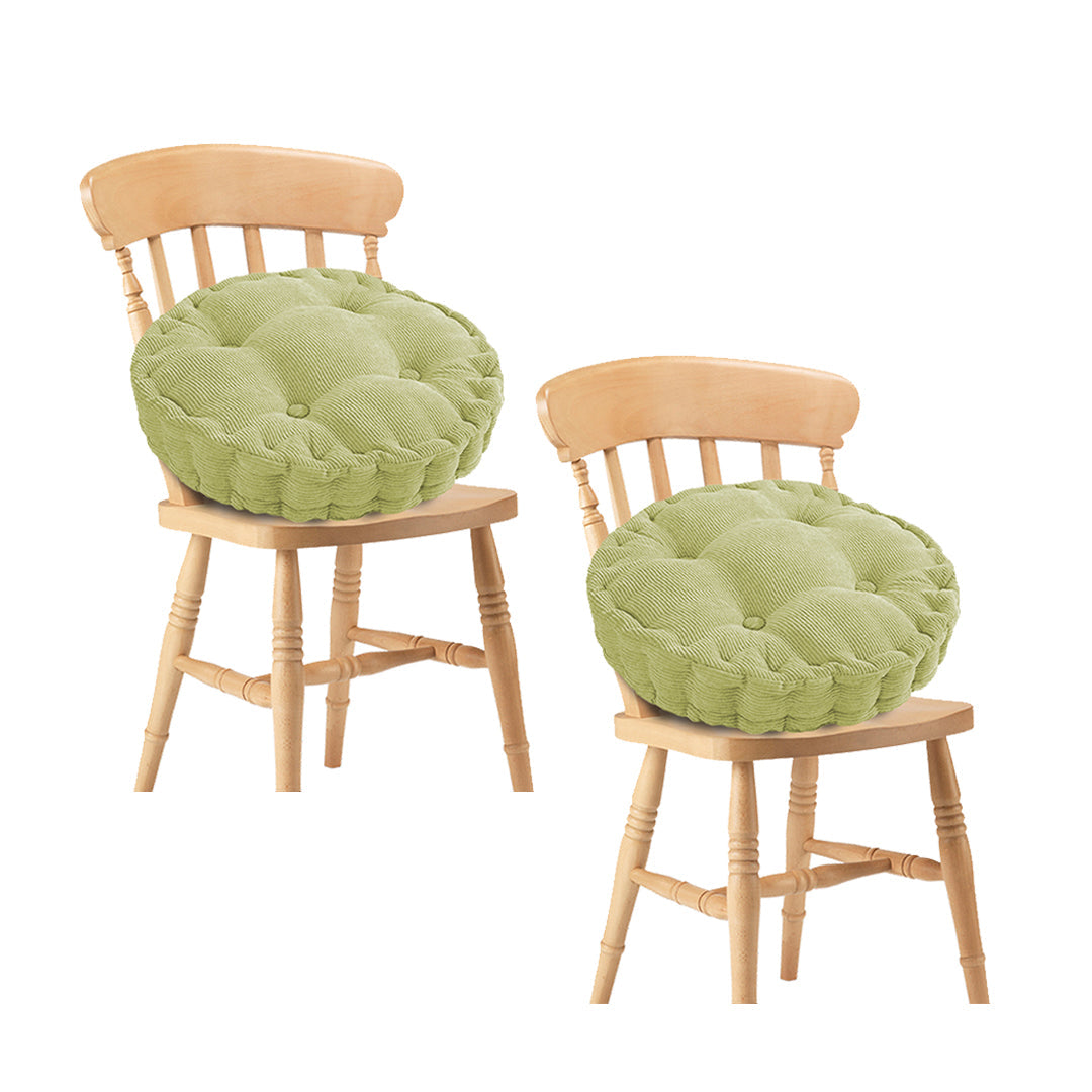 SOGA 2X Green Round Cushion Soft Leaning Plush Backrest Throw Seat Pillow Home Office Decor $ 43.50