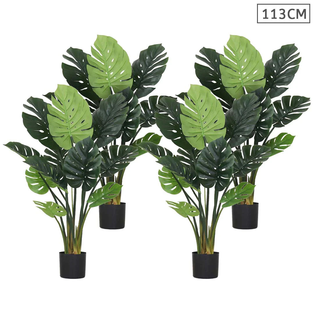 SOGA 4X 113cm Artificial Indoor Potted Turtle Back Fake Decoration Tree Flower Pot Plant $ 422.50
