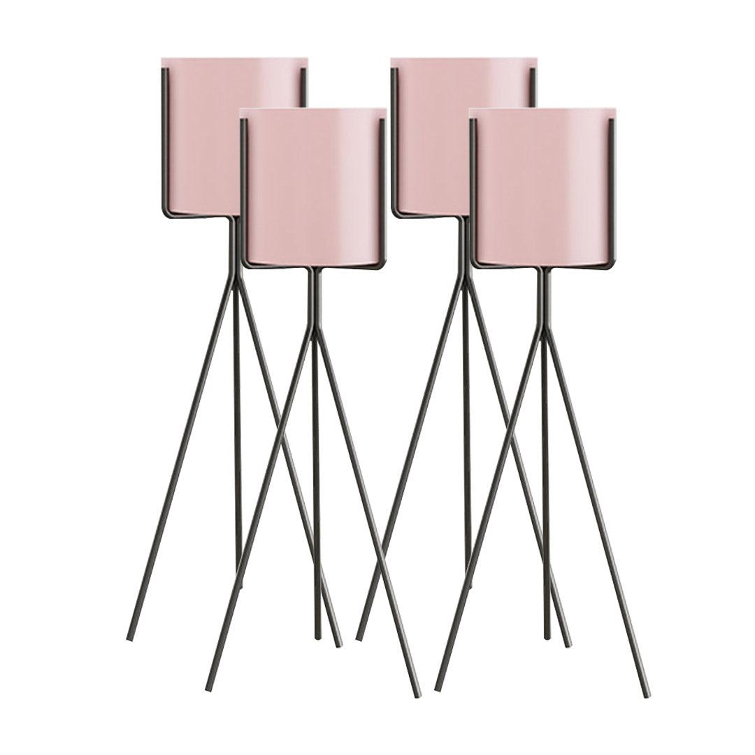 SOGA 4X 70cm Tripod Flower Pot Plant Stand with Pink Flowerpot Holder Rack Indoor Display $ 337.90