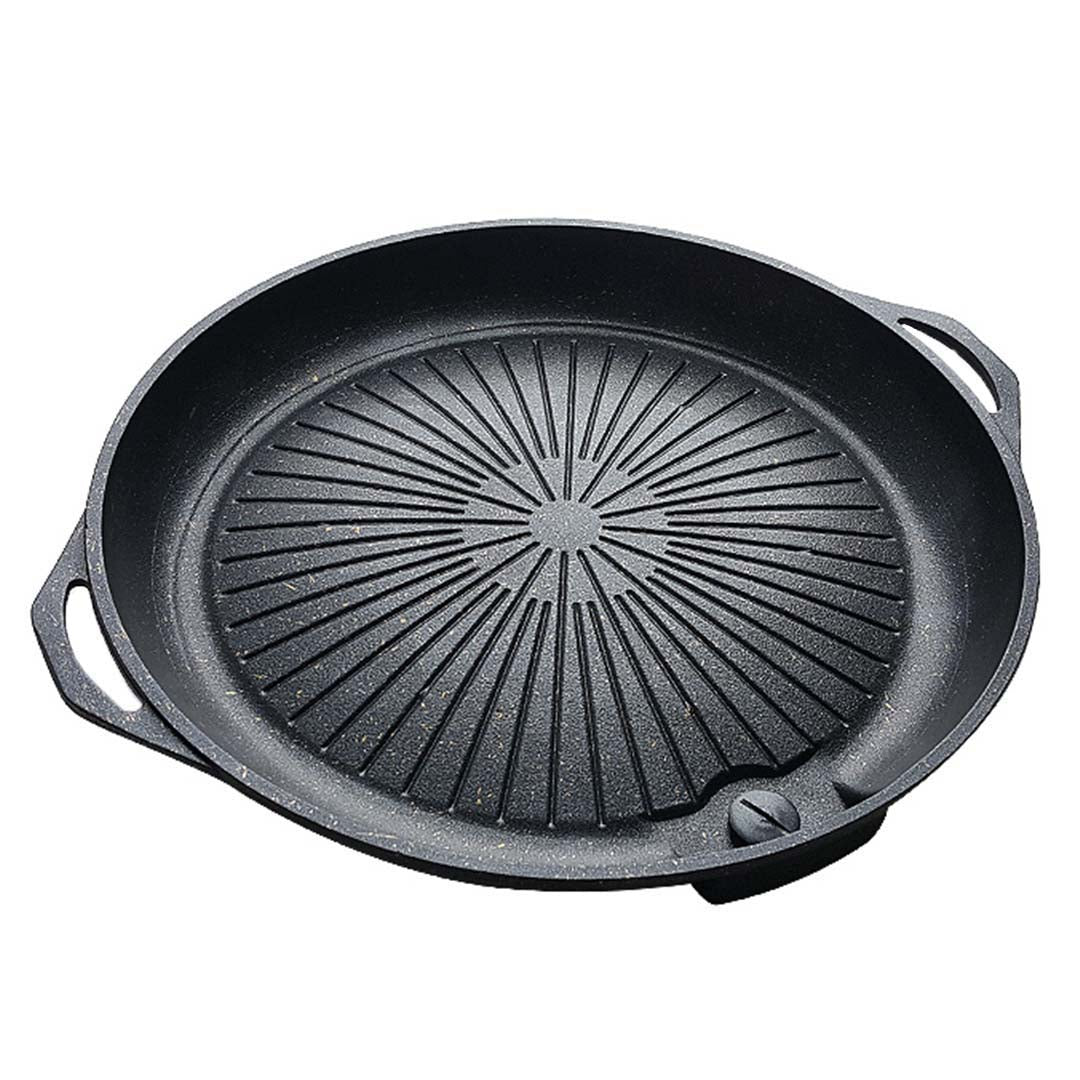 SOGA Portable Korea BBQ Butane Gas Stove Stone Grill Pot Non Stick Coated Round Plate $ 66.90