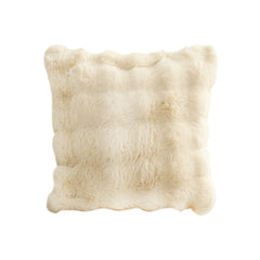 SOGA 50cm Throw Pillow Light  Camel Color with Rabbit  Square Cushion for Living Room Home Decor