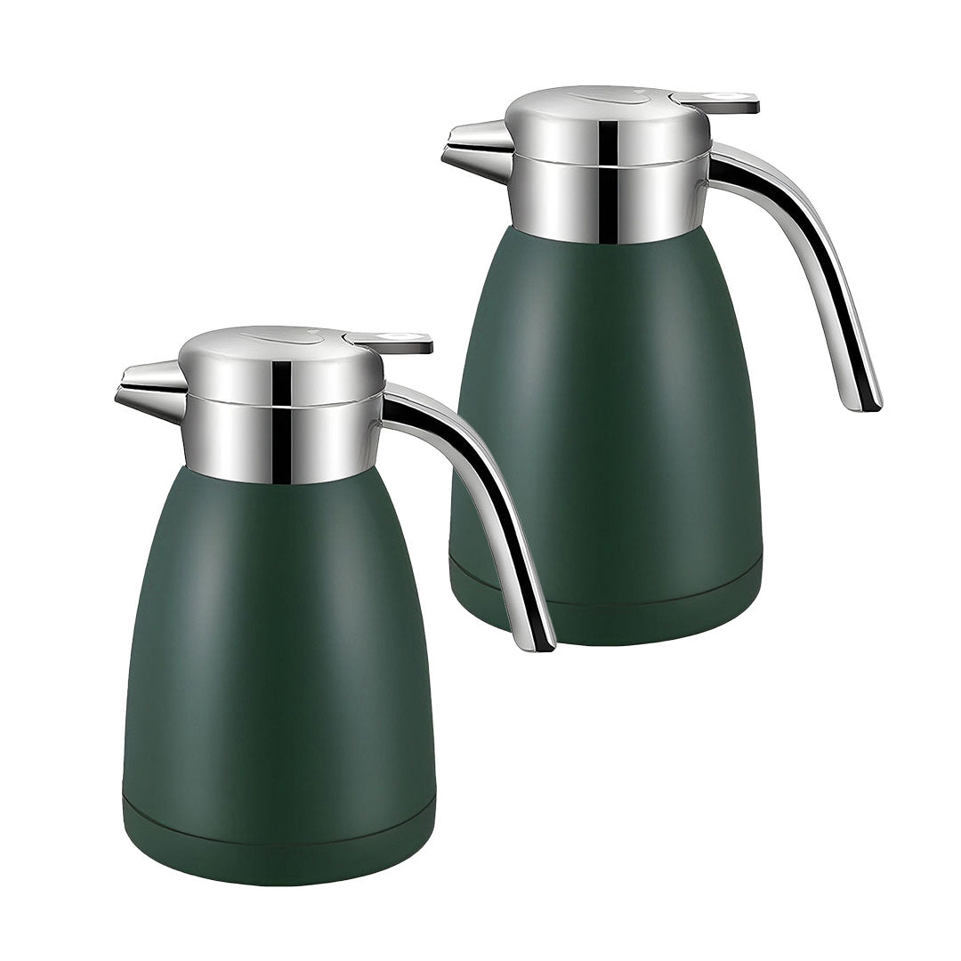 SOGA 2X 1.2L Stainless Steel Water Bottle Insulated Vacuum Flask Coffee Jug Thermal Green $ 107.90