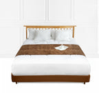 SOGA 70cm Brown Vintage Bed Scarf Runner Bedding Tail Pad Flag For Home Hotel Set of 3 $ 211.50